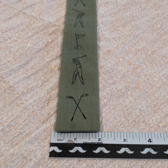 Vintage square golf tie made in Vermont Flamstead - Picture 6 of 8